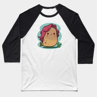 Cute Mermaid Potato Baseball T-Shirt